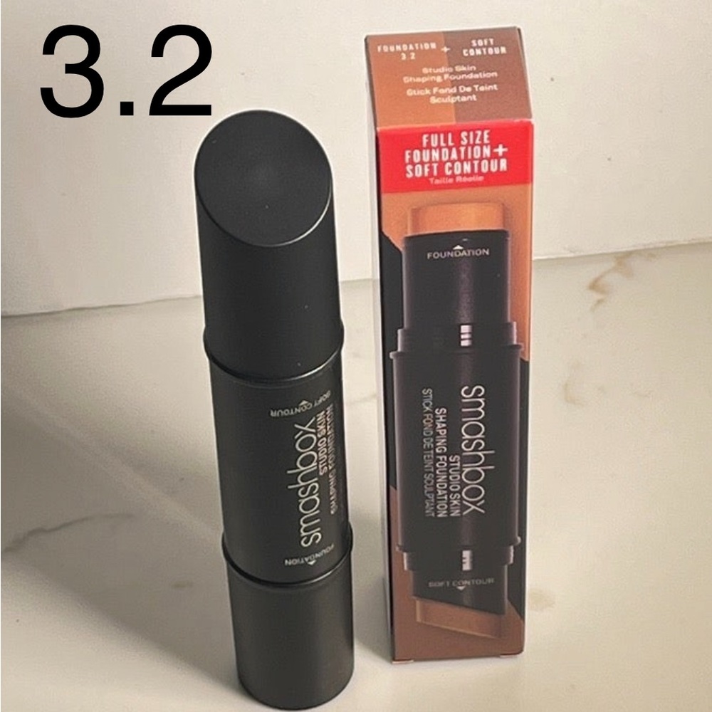 Smashbox Studio Skin Shaping Foundation #3.2 NIB Medium with warm undertones